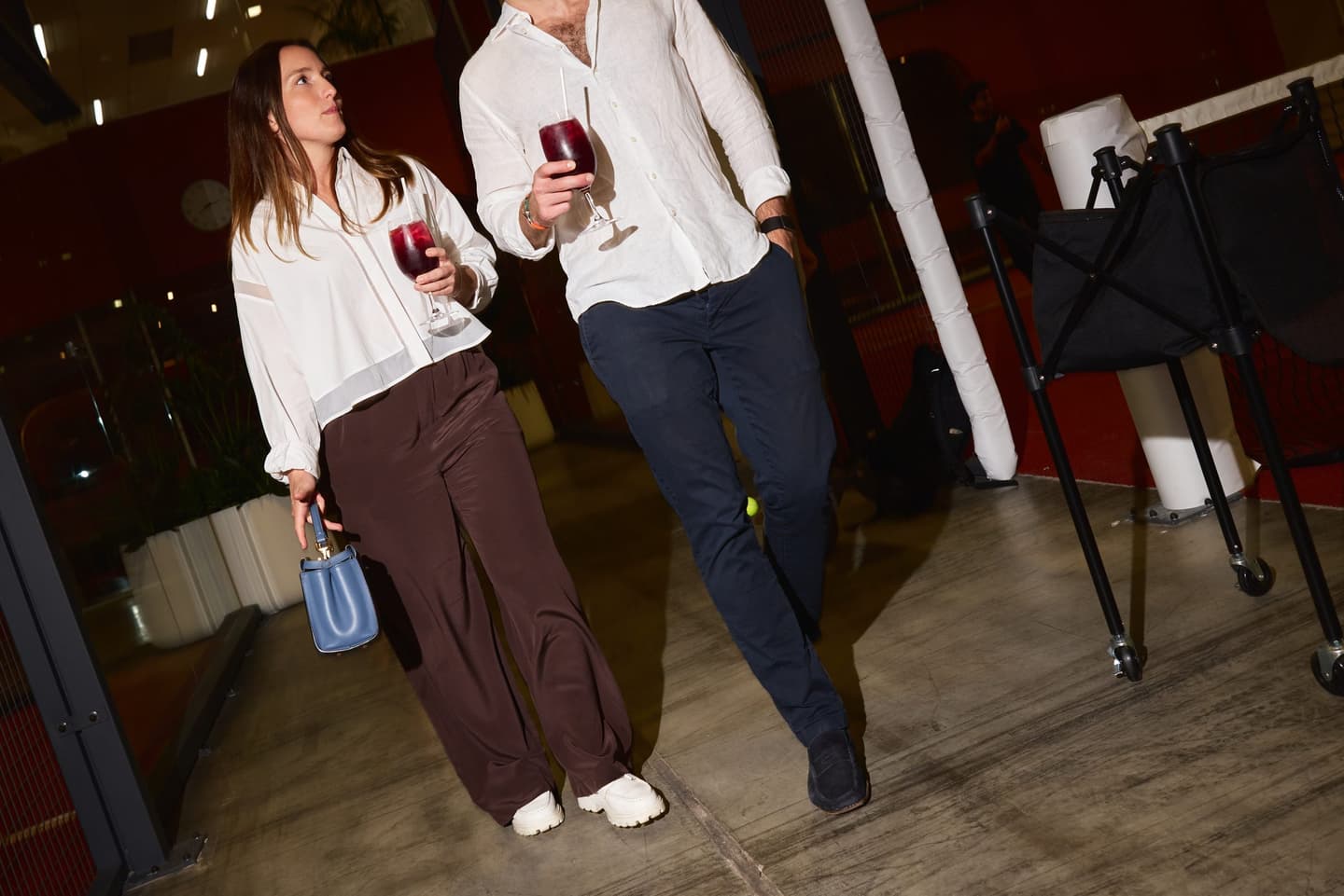 Guests arriving at a private Recess event