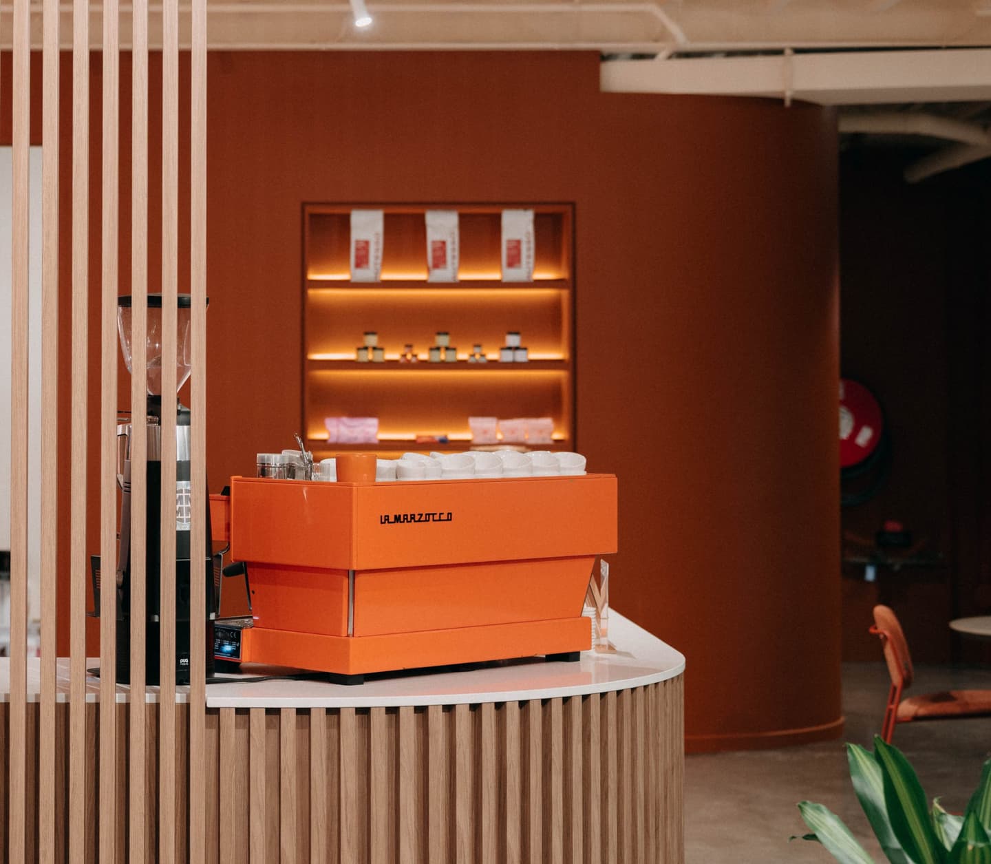 The coffee machine at the Recess café