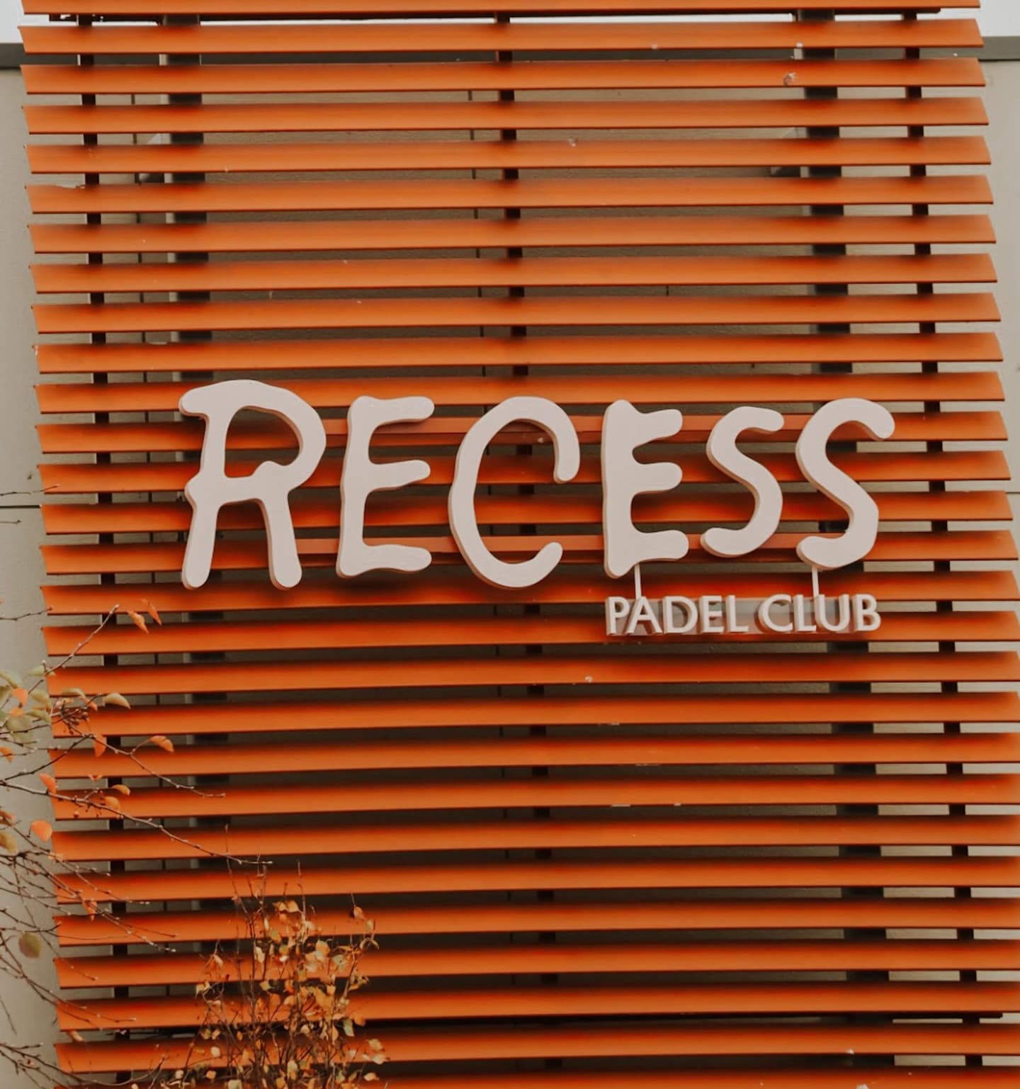 The Recess Padel Club sign on Rocklea Drive